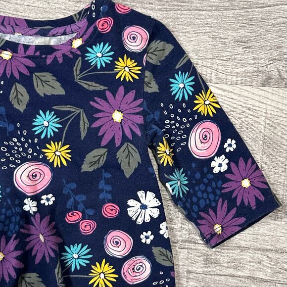 Carters Bundle Tunic Tops Girls 4T Plaid Pink & Navy Floral Dresses Long Shirts - Picture 8 of 10